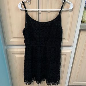 Black lace dress